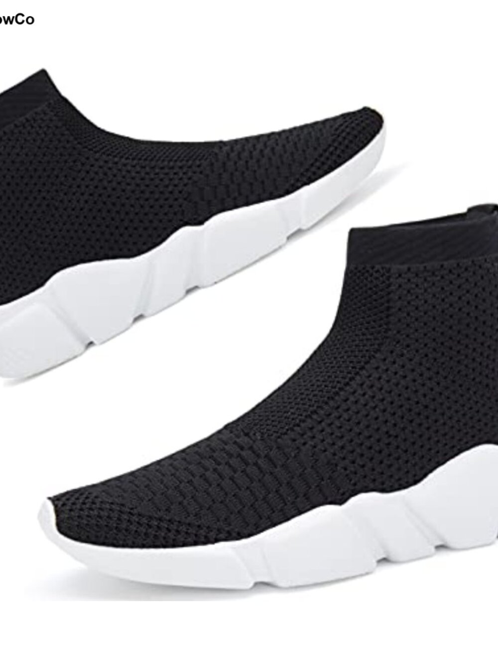 Women's Lightweight High Top Sneakers Breathable Knit Walking Shoes